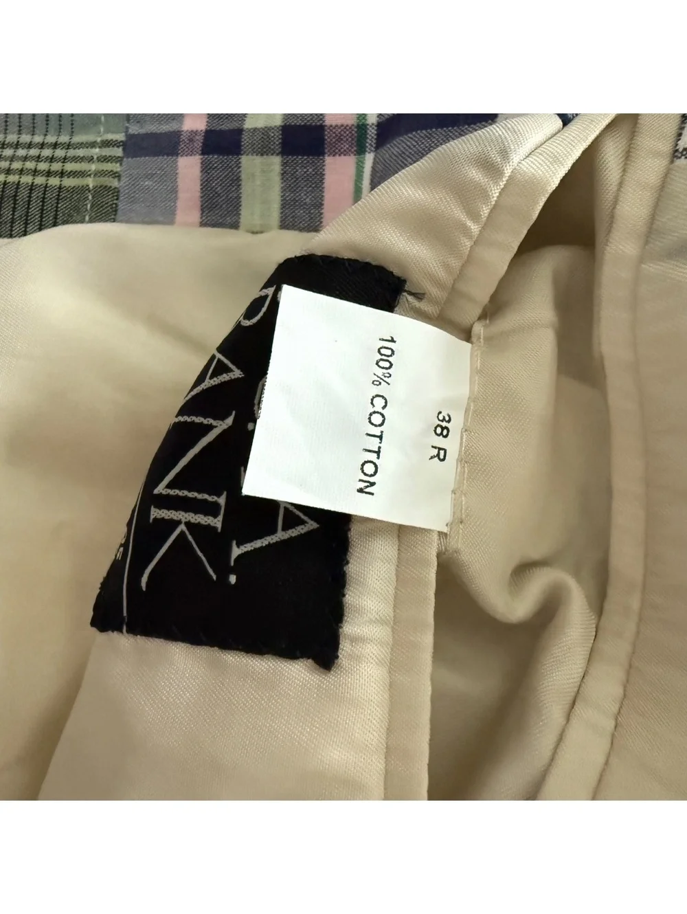 Jos A Bank Patchwork Blazer Size 38R